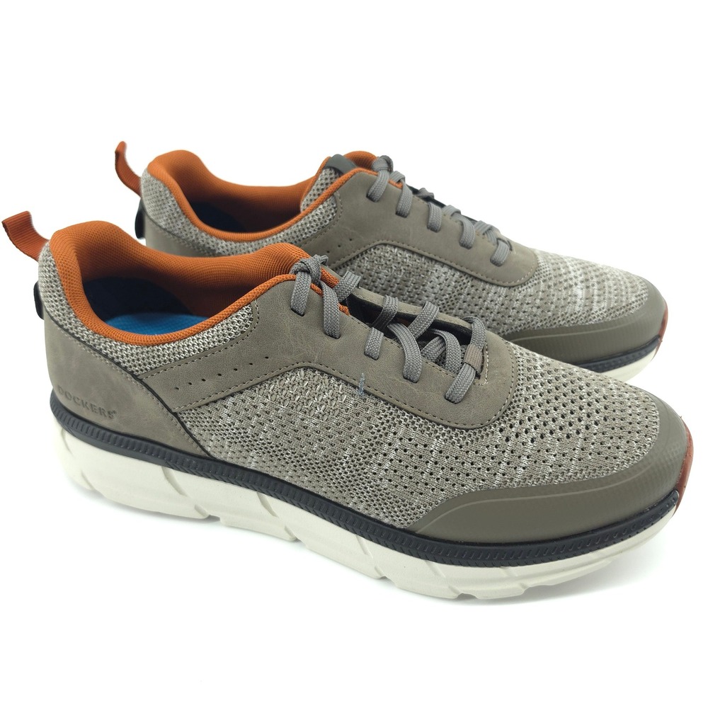 Dockers Mens GO-4-IT Sneaker Mesh Taupe 11 M Active Rebound Comfort nwob